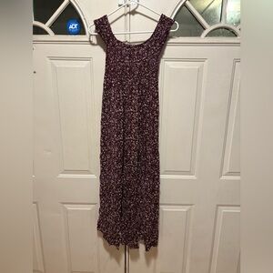 Floral Purple Maxi Dress